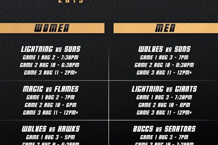 SBL Quarter Finals Fixtures Released
