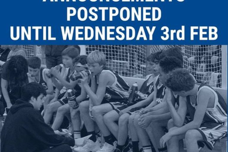 Hawks WABL Announcements Postponed