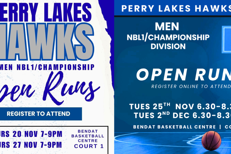Perry Lakes Hawks Announce NBL1 Open Runs for 2026 Season