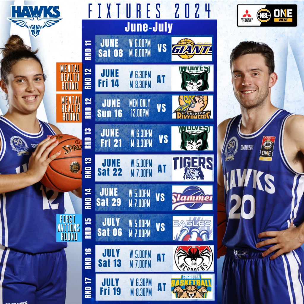 NBL1 West 2024 Season Fixtures are out Perry Lakes Basketball